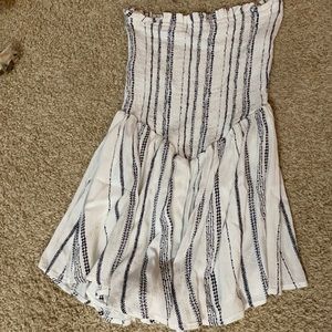 White and black romper